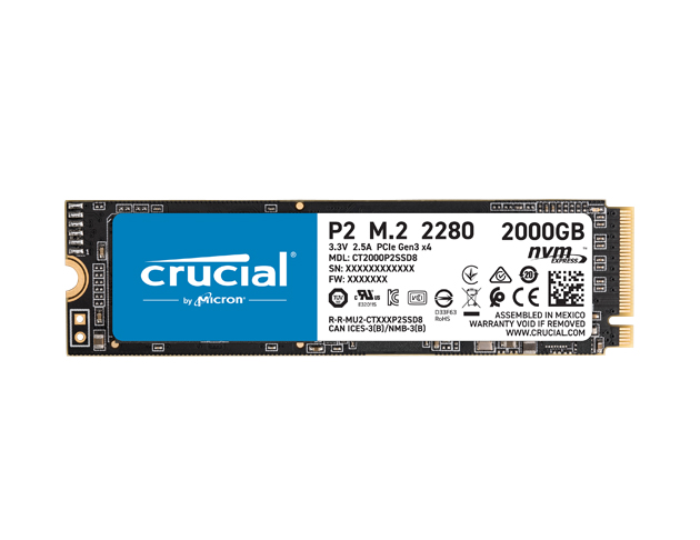 Crucial P2 NVMe SSD