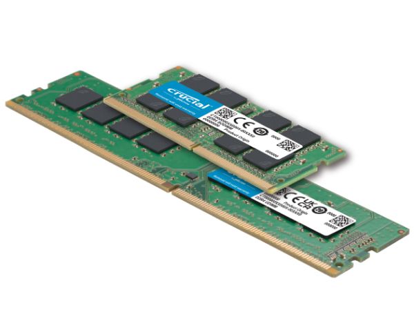 Crucial DDR4 桌上型和筆記型記憶體